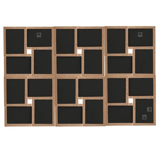Kollaasi valokuvakehys 24x(13x18 cm) kuville vaaleanruskea MDF