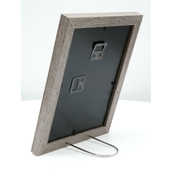 Fotoram Deknudt S66k (mdf) Med Passepartout 13x18 (Passepartout Fönster 10x15) Grå Ek