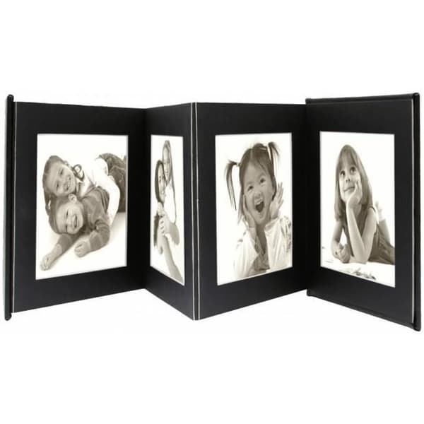 Deknudt Leporello schw. 8x13x18 Leder för 8 bilder A66DC28PH