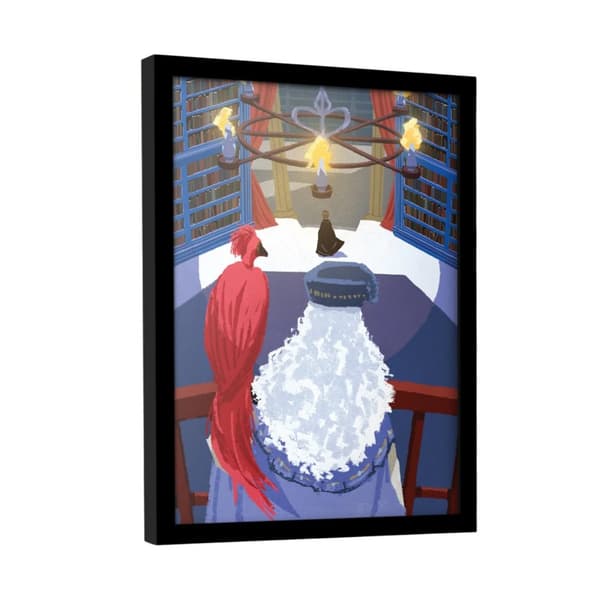 Harry Potter Looking Forward Dumbeldore & Fawkes Inramad Poster