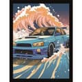 Miniatyrbilde 1 av 2: Wave Collection Wave Cars Scooby Framed Poster