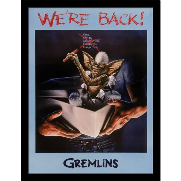 Gremlins We´re Back Framed Poster Multicoloured 40cm x 30cm