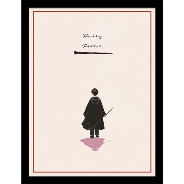 Harry Potter Looking Forward Harry Alone Framed Poster Multicoloured 45cm x 35cm