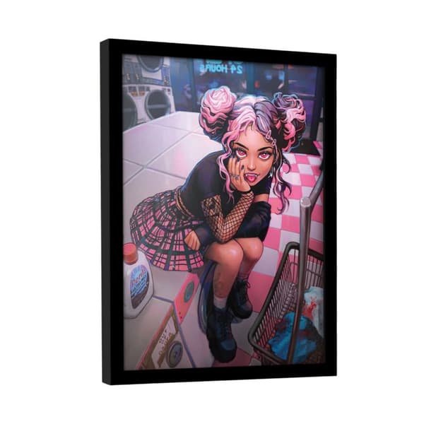 Ivy Dolamore Midnight Laundromat Framed Poster