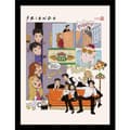 Miniatyrbilde 1 av 2: Friends 30 Years Comic Framed Poster