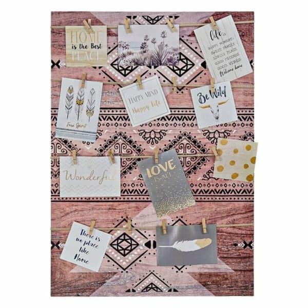 Kuvakehykset DKD Home Decor Ruskea Kangas Etninen 50,5 x 3,5 x 70 cm