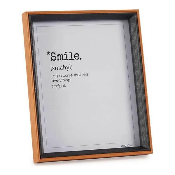 Fotoram Svart Brun 22 x 27 x 3 cm Glas Trä MDF