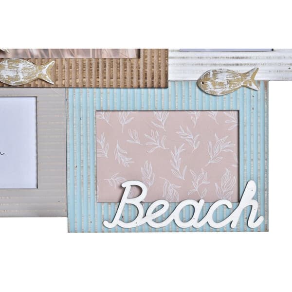 Fotoram DKD Home Decor Beach 46,5 x 2 x 44,5 cm Trä Sjöman