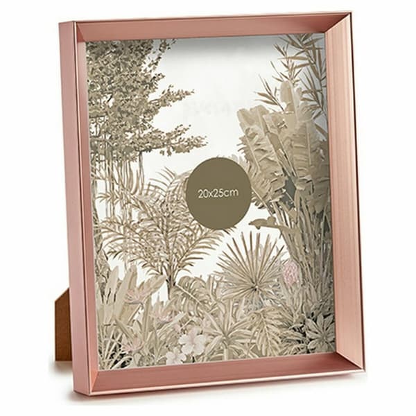 Fotoram Rosa Koppar Plast Glas (22,3 x 3,5 x 27,3 cm) (6 antal)