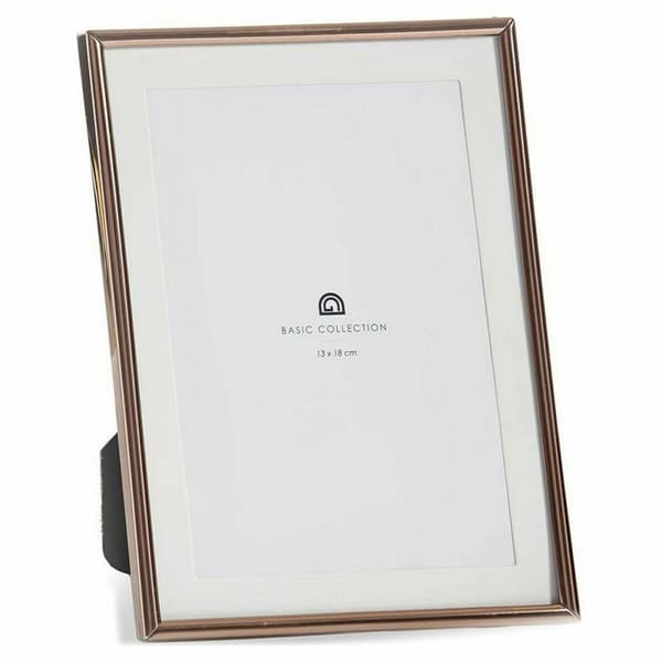 Fotoram Glas Stål Koppar (12 x 19,5 x 15,5 cm) (12 antal)
