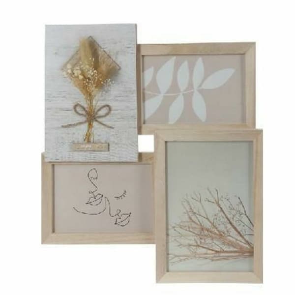 Kuvakehys DKD Home Decor 31 x 2,4 x 34 cm Kristalli Luonnollinen Shabby Chic