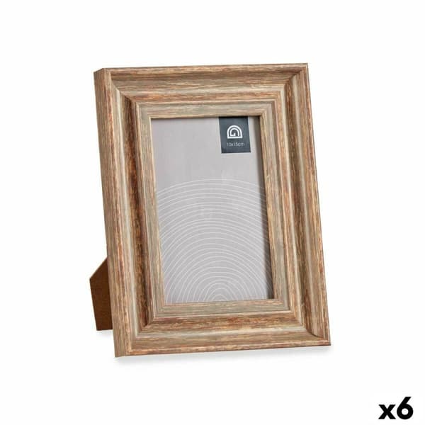 Kuvakehys Kristalli Puu Ruskea Pronssi Muovinen (16,5 x 2 x 21 cm) (6 osaa)