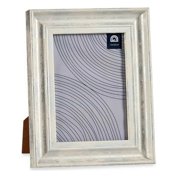 Fotoram 19 x 2 x 24 cm Glas Silvrig Trä Brun Plast (6 antal)