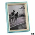 Miniatyrbild 1 av 2: Fotoram Glas Blå Vit 3 x 20 x 15 cm Trä MDF (6 antal)