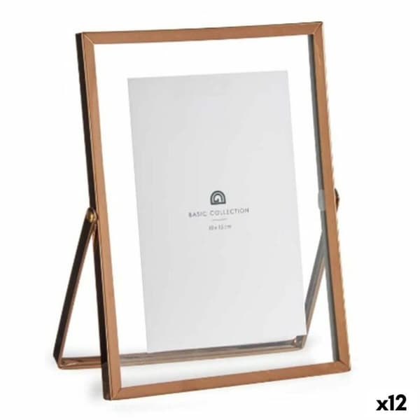 Kuvakehys Kupari Metalli Lasi Muovinen 15,5 x 1 x 20,7 cm (12 osaa)
