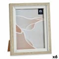 Miniatyrbild 1 av 2: Fotoram 18,8 x 23,8 x 2 cm Glas Beige Vit Plast (6 antal)
