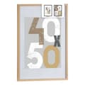 Pikkukuva 2 / 2: Kuvakehys 52,5 x 2,5 x 72,5 cm Luonnollinen Muovinen Puu MDF (6 osaa)