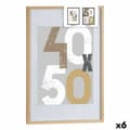 Pikkukuva 1 / 2: Kuvakehys 52,5 x 2,5 x 72,5 cm Luonnollinen Muovinen Puu MDF (6 osaa)