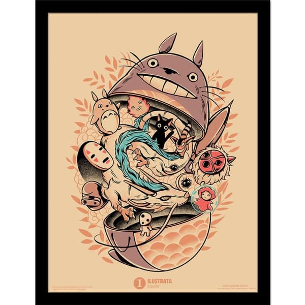 Ilustrata My Neighbour Matryoshka Framed Poster Multicoloured 40cm x 30cm
