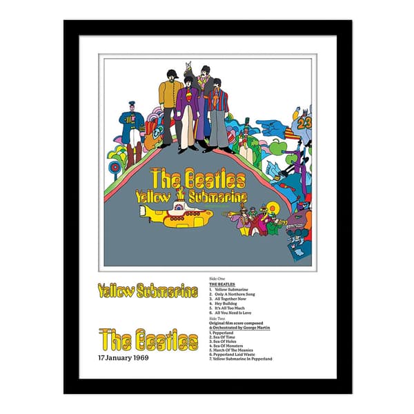 The Beatles Yellow Submarine Framed Print Multicoloured 40cm x 30cm