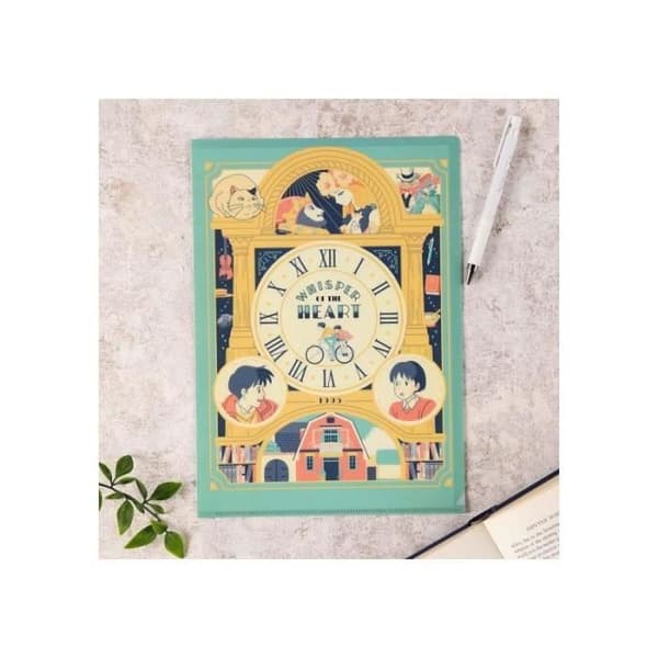 Art Deco A4-mapp - Ghibli - Om du lyssnar - Flerfärgad - Grå - Plast - Dekorativa föremål