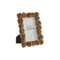 Miniatyrbillede 1 af 2: Fotoramme DKD Home Decor Gylden Harpiks Roser Romantisk 15,5 x 3,2 x 20,3 cm