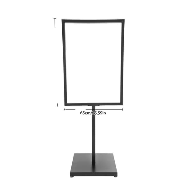 Skyltställ, Hållbar Järnkonstruktion, Hög Visningshöjd,Svart, Höjd 160 cm
