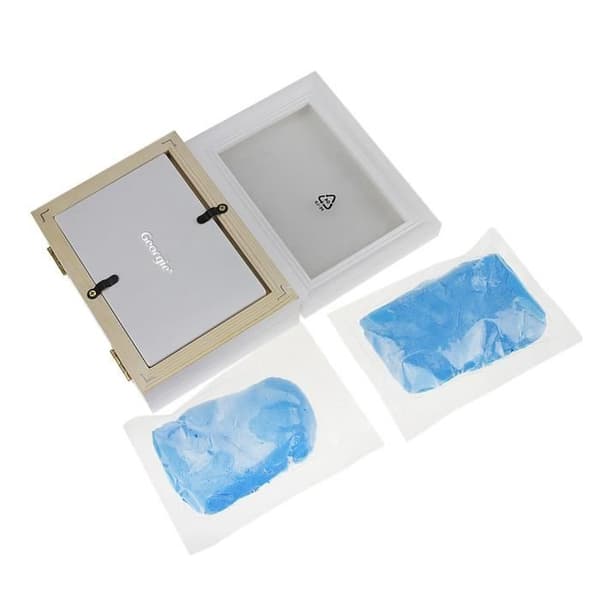 Babyfotoram Handavtryck eller fotavtryck Ekologisk souvenirdekor Vikbart trä God lukt och snabbtorkande