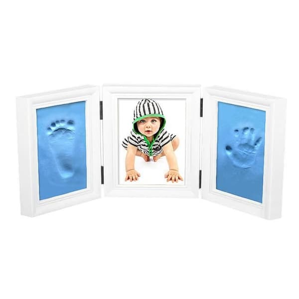 Babyfotoram Handavtryck eller fotavtryck Ekologisk souvenirdekor Vikbart trä God lukt och snabbtorkande