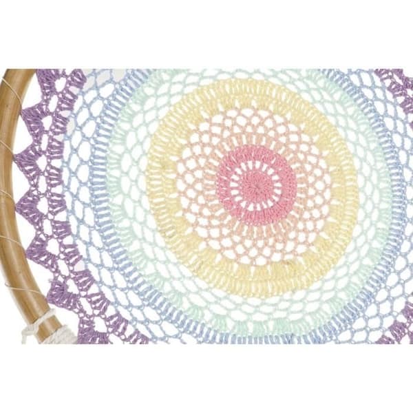 drömfångarfjädrar lila grön flerfärgad 40 x 2 x 120 cm boho (2 enheter)