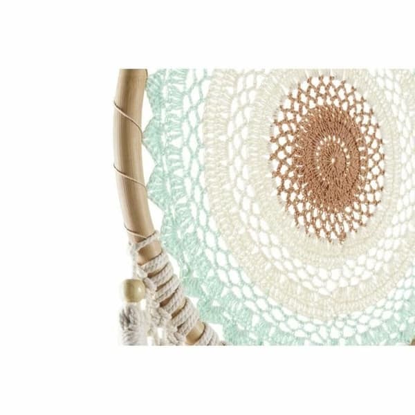 drömfångarfjädrar lila grön flerfärgad 40 x 2 x 120 cm boho (2 enheter)