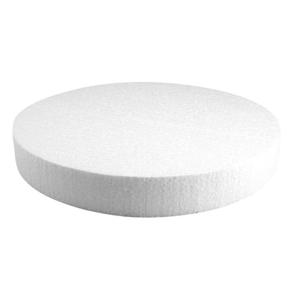 Skiva i polystyren Ø 30 cm tjocklek 4 cm