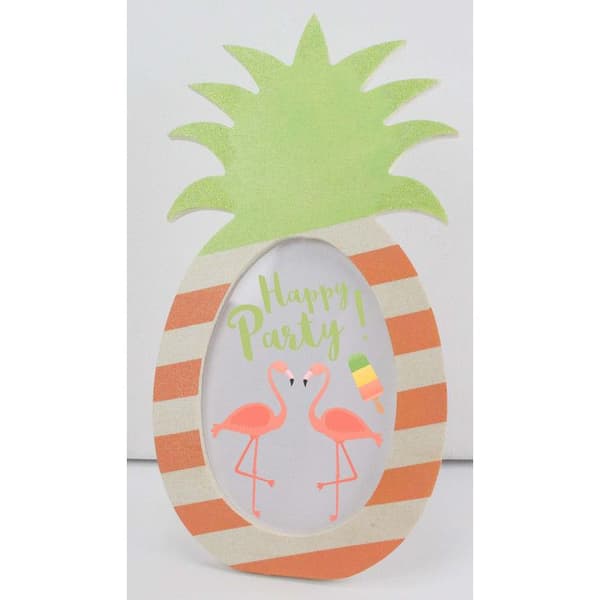 Ananas träfotoram 12,5 x 25 x 0,7 cm - MegaCrea {färg}