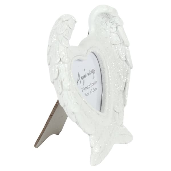 Something Different Glitter Angel Wing Photo Frame