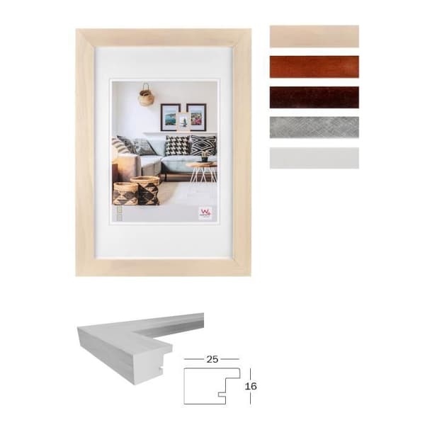 Nizza Träramar 010X015 silver