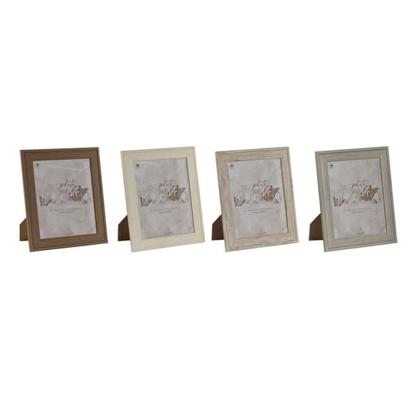 Fotoramme Home ESPRIT Brun Beige Flødefarvet Natur Krystal polystyren 26,2 x 1,6 x 31,2 cm