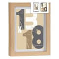 Miniatyrbild 2 av 2: Fotoram 18 x 23 x 2,5 cm Naturell Glas Trä MDF (6 antal)