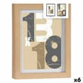 Miniatyrbild 1 av 2: Fotoram 18 x 23 x 2,5 cm Naturell Glas Trä MDF (6 antal)