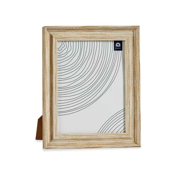 Kuvakehys Kristalli Kullattu Puu Ruskea Muovinen (26 x 2 x 31 cm) (6 osaa)