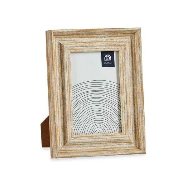 Kuvakehys Kristalli Kullattu Puu Ruskea Muovinen (16,2 x 2 x 21 cm) (6 osaa)
