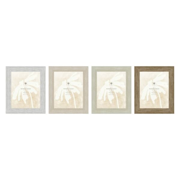 Kuvakehys Home ESPRIT Valkoinen Beige Kristalli polystyreeni Marmori Skandinaavinen 26 x 2 x 31 cm (4 osaa)