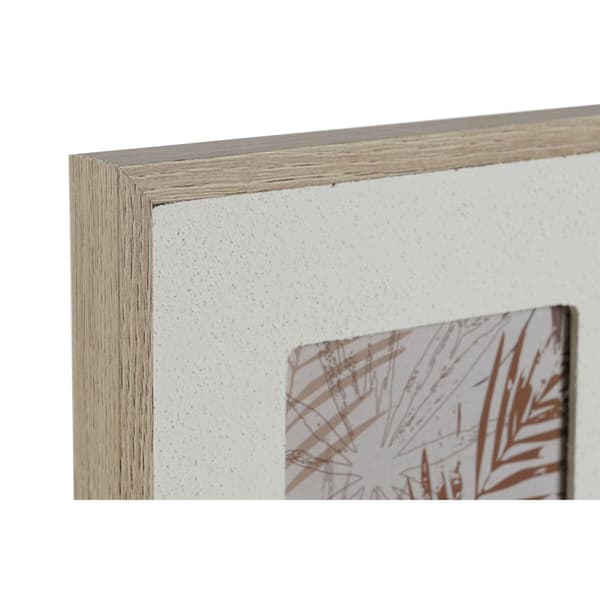 Kuvakehys Home ESPRIT Beige Kristalli Puu MDF Skandinaavinen 39 X 2 X 24 cm