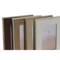 Miniatyrbillede 2 af 3: Fotoramme Home ESPRIT Hvid Brun Beige Lys brun Fløjl Krystal Moderne 16 x 2 x 21 cm (4 enheder)