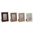 Miniatyrbillede 1 af 3: Fotoramme Home ESPRIT Hvid Brun Beige Lys brun Fløjl Krystal Moderne 16 x 2 x 21 cm (4 enheder)