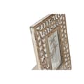 Miniatyrbillede 2 af 3: Fotoramme Home ESPRIT Hvid Natur Krystal Mangotræ Blomst Indianer mand 21 x 2 x 26,5 cm
