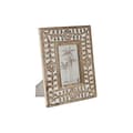 Miniatyrbillede 1 af 3: Fotoramme Home ESPRIT Hvid Natur Krystal Mangotræ Blomst Indianer mand 21 x 2 x 26,5 cm