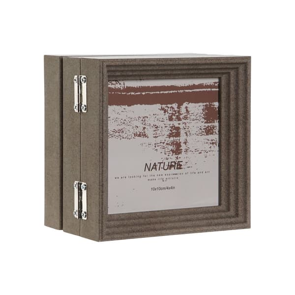 Kuvakehys Home ESPRIT Ruskea Beige Kristalli polystyreeni 38 X 3 X 12 cm (2 osaa)