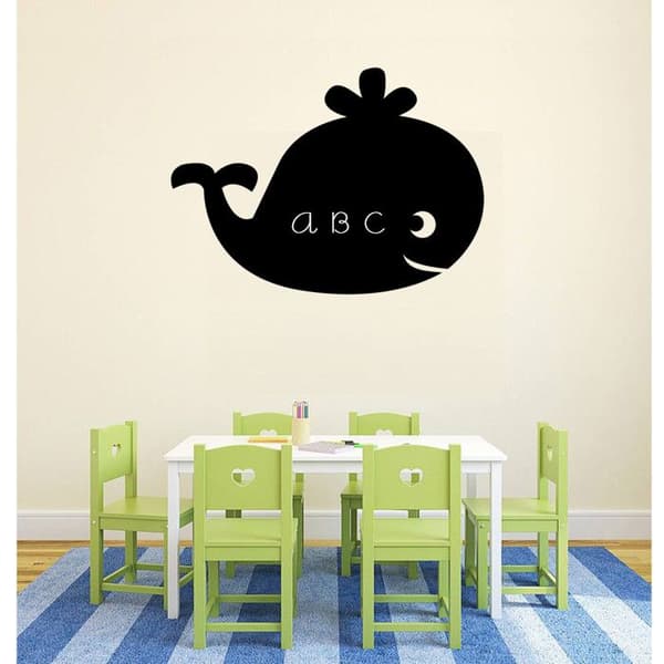 Giant sticker i skifferval 80 x 58 cm 1 styck
