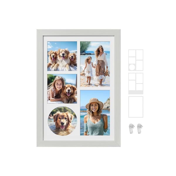 Fotoramme - A4 - For flere fotos - Vintage White