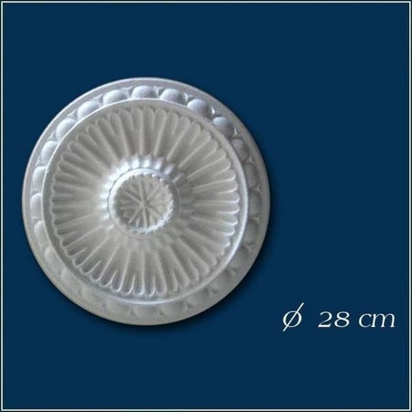 PROVISTON Rosett Polystyren Diameter 280 mm Vit